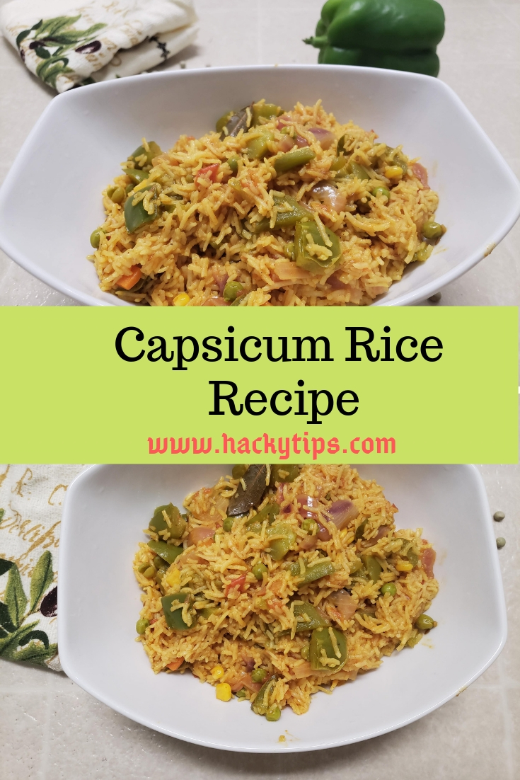 Instant Pot Recipes: Capsicum Rice Recipe | Indian Rice Recipes