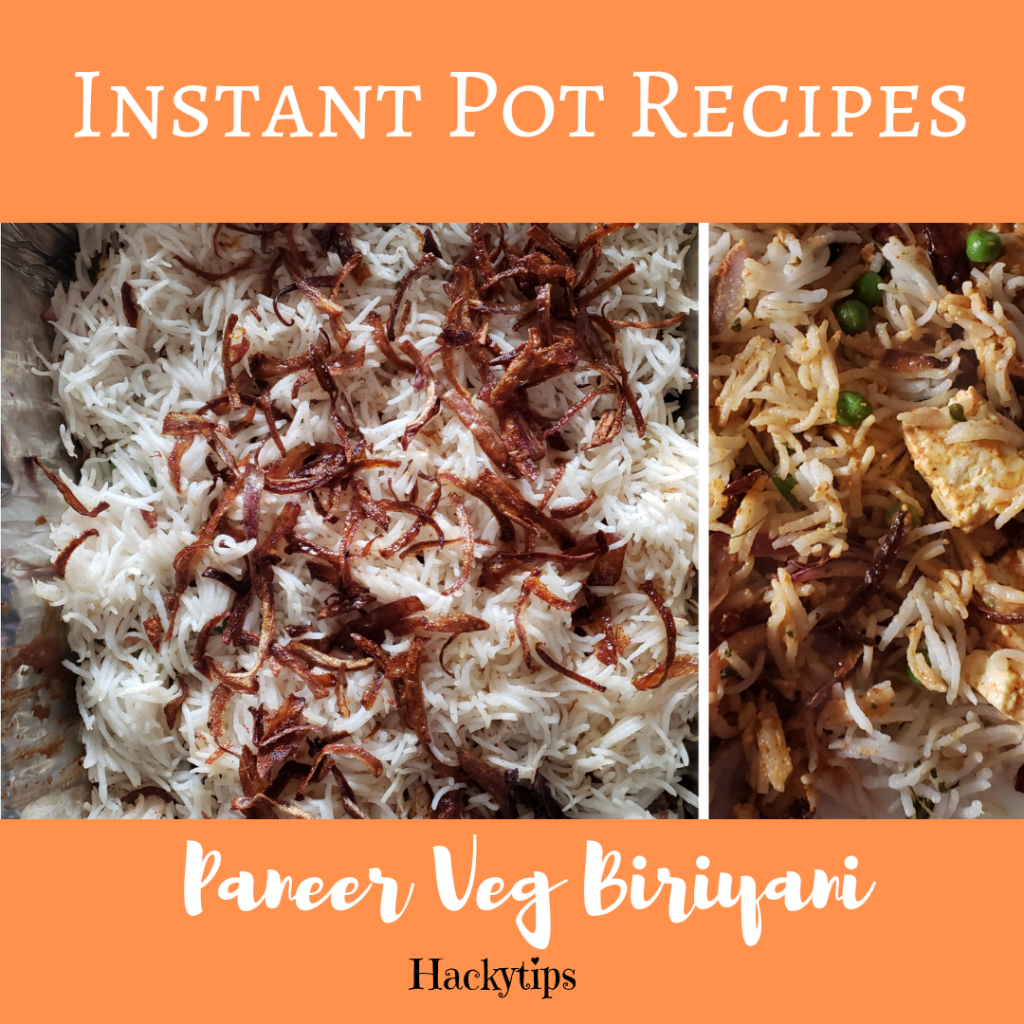 Veg Paneer Biriyani Recipe